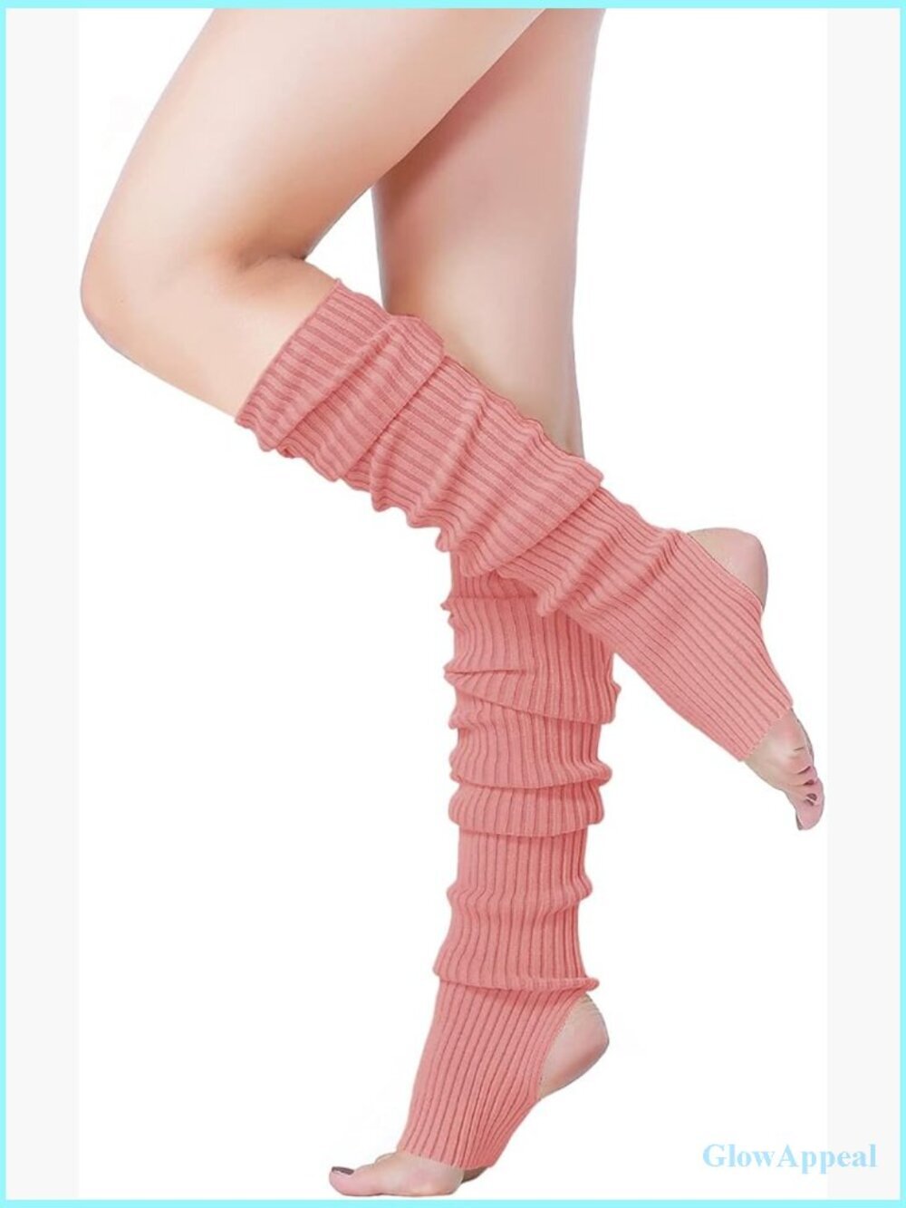 Neon Knit Leg Warmers for Dance Sports Yoga 80s Party